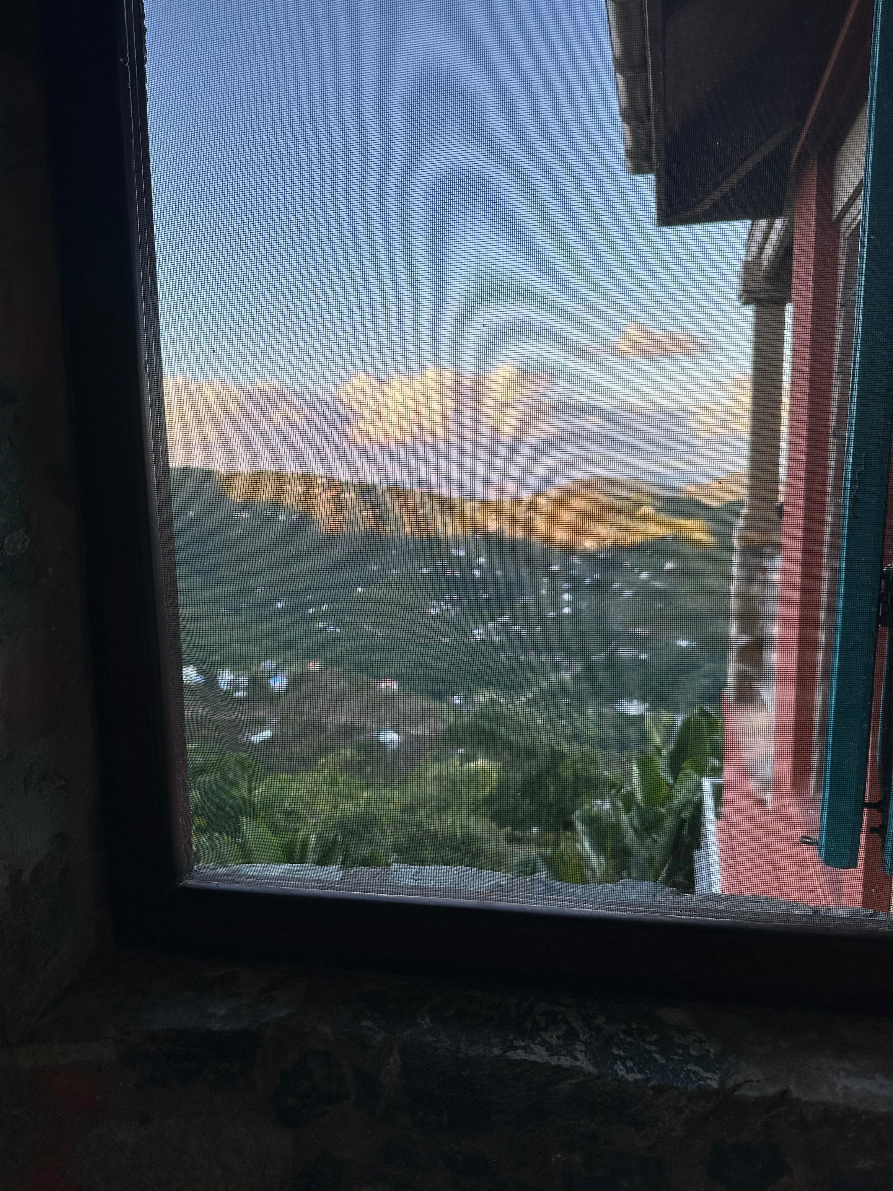 View from upstairs guest suite shower!