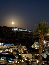 Picture from our room of the full moon over the island.