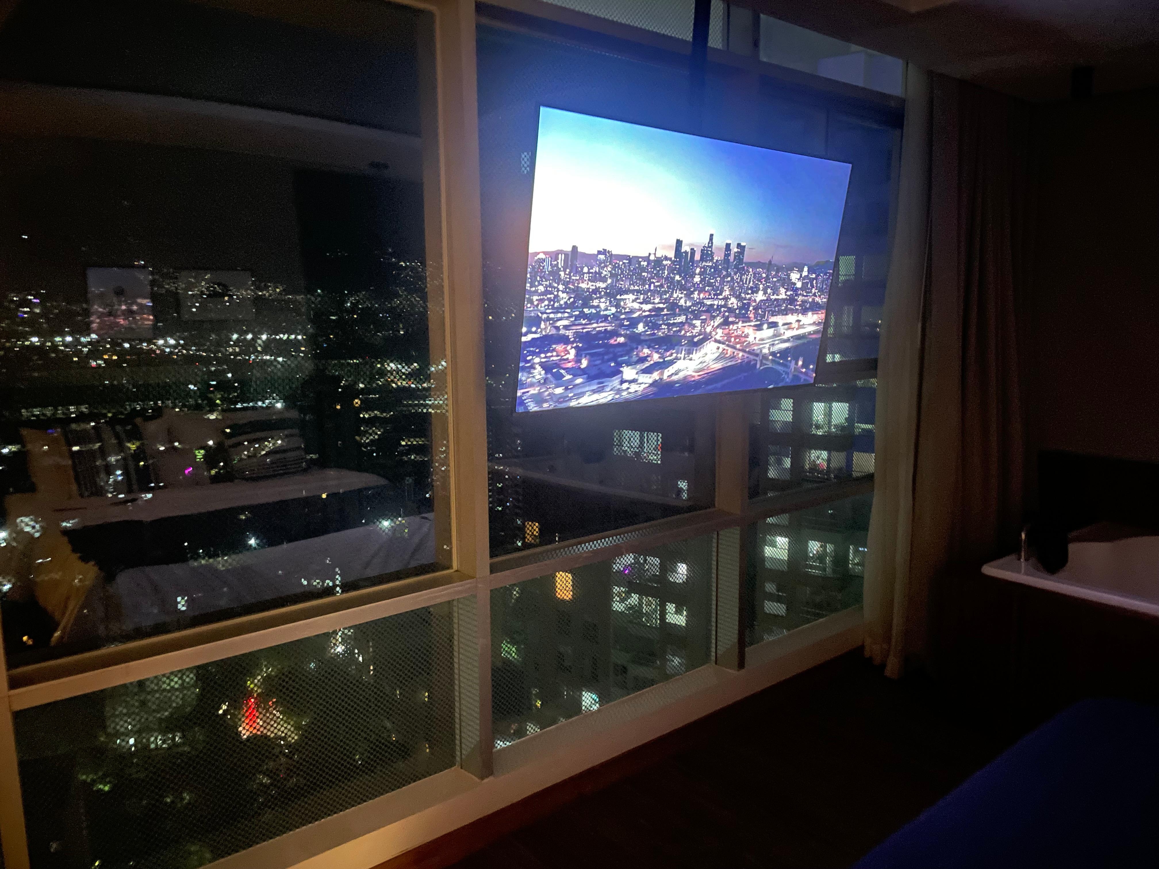 Night time view is breathtaking.