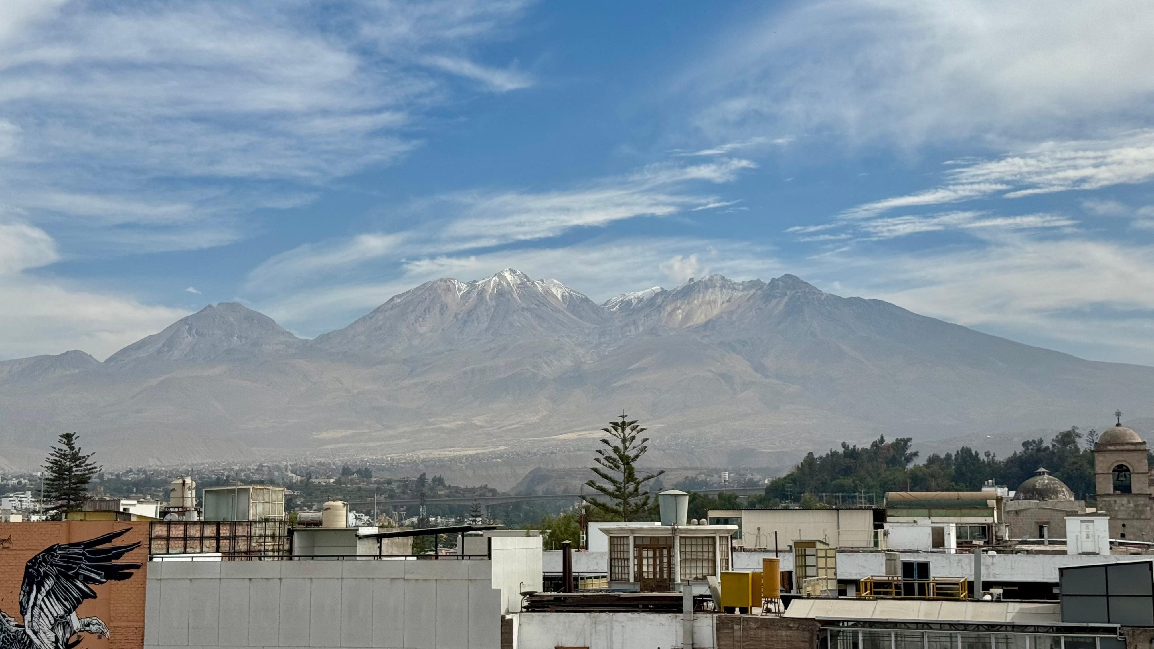 View from the fourth floor terrace. 