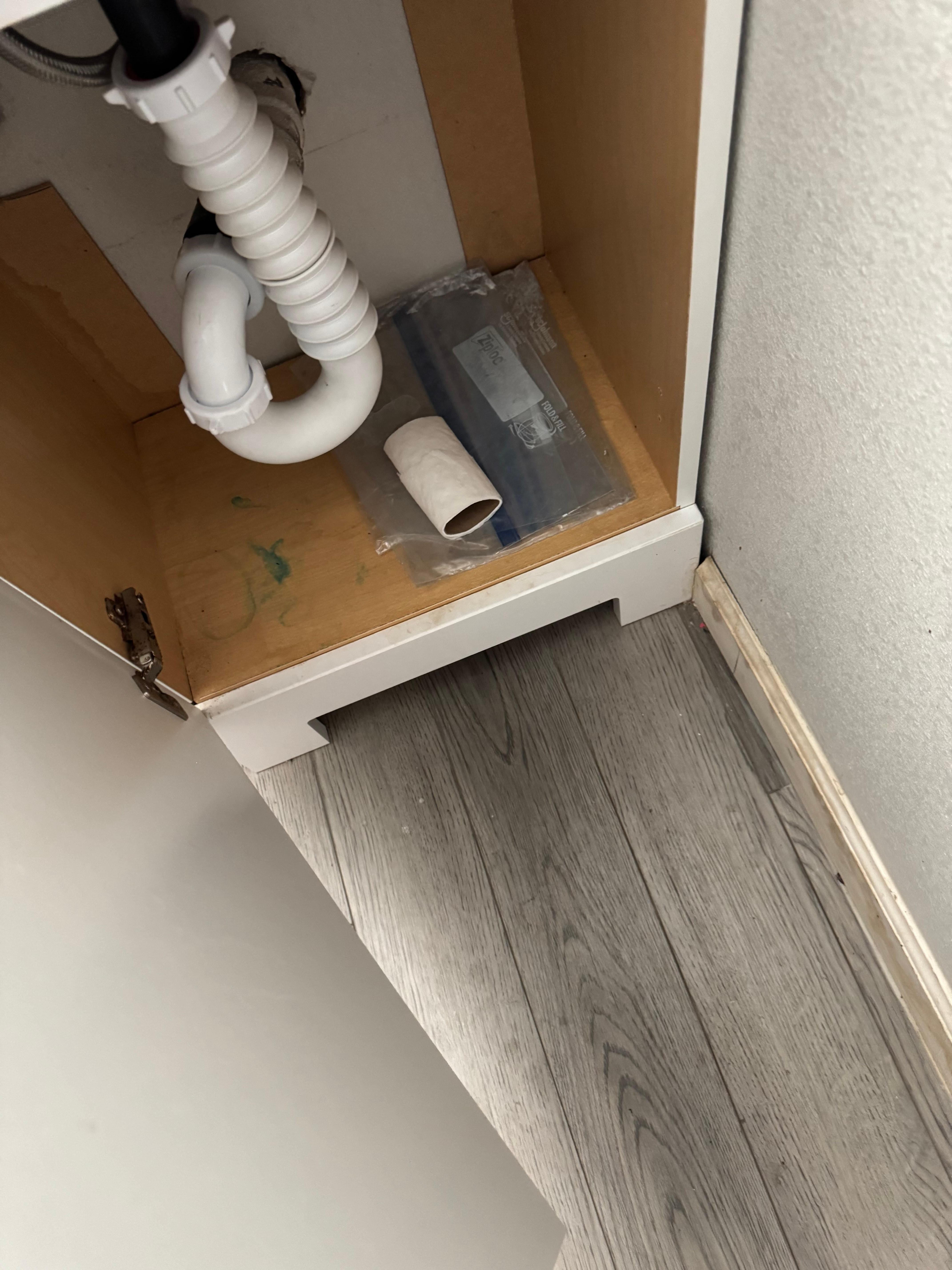 Under bathroom sink