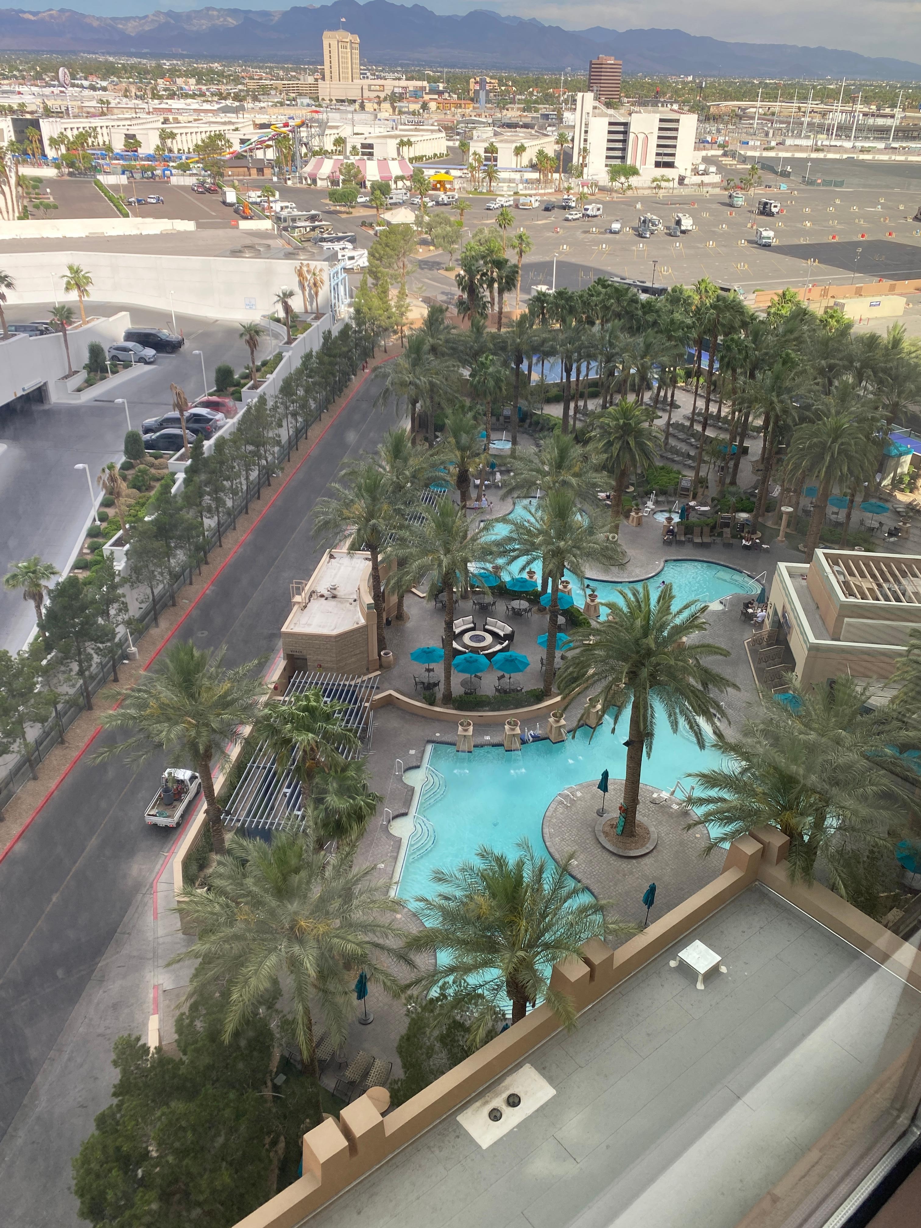 Pool view from room 1118