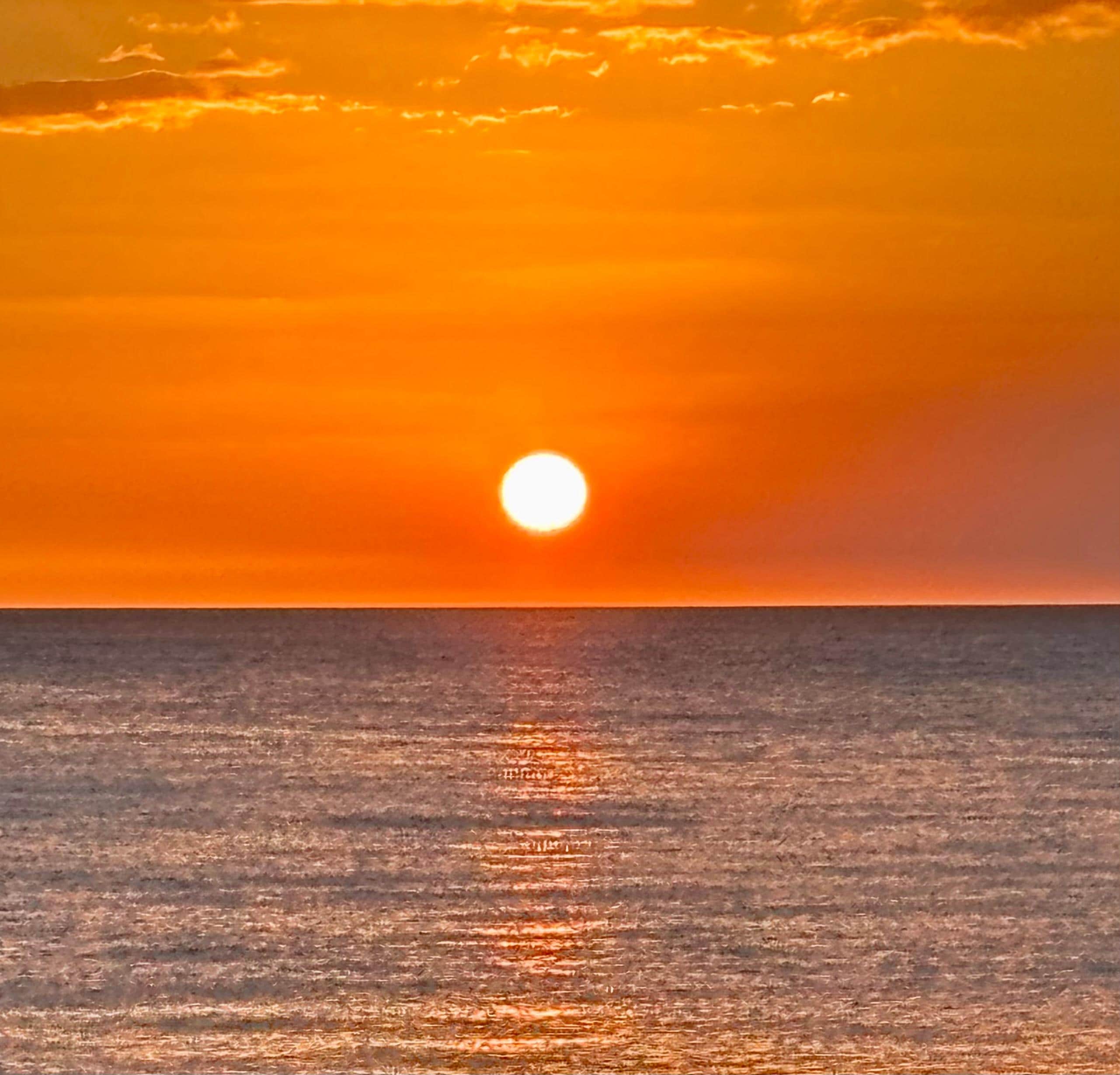 Sunset from the porch