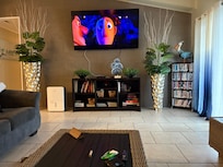 Variety pf movies and games.
