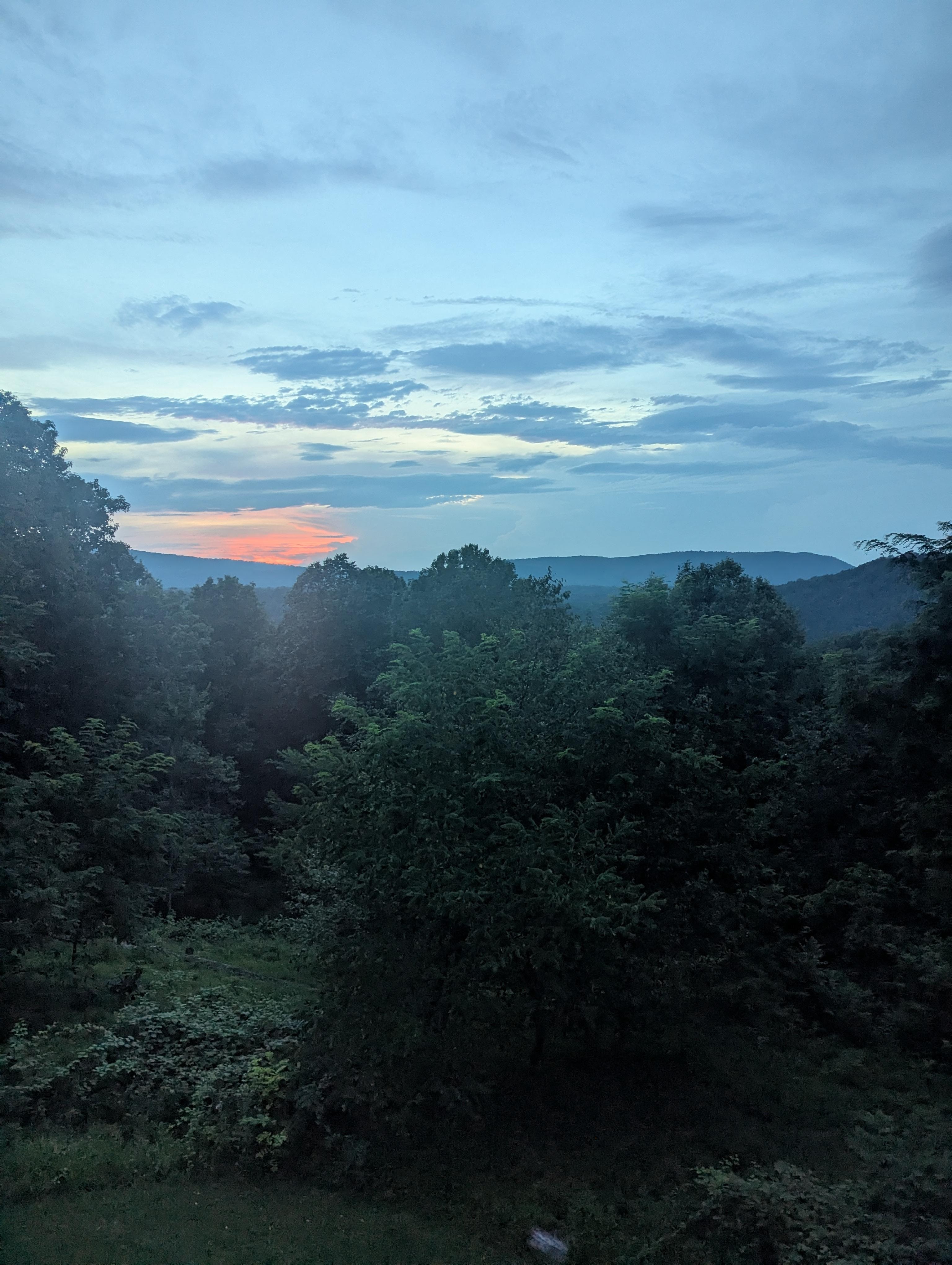 An amazing sunset view from the deck.