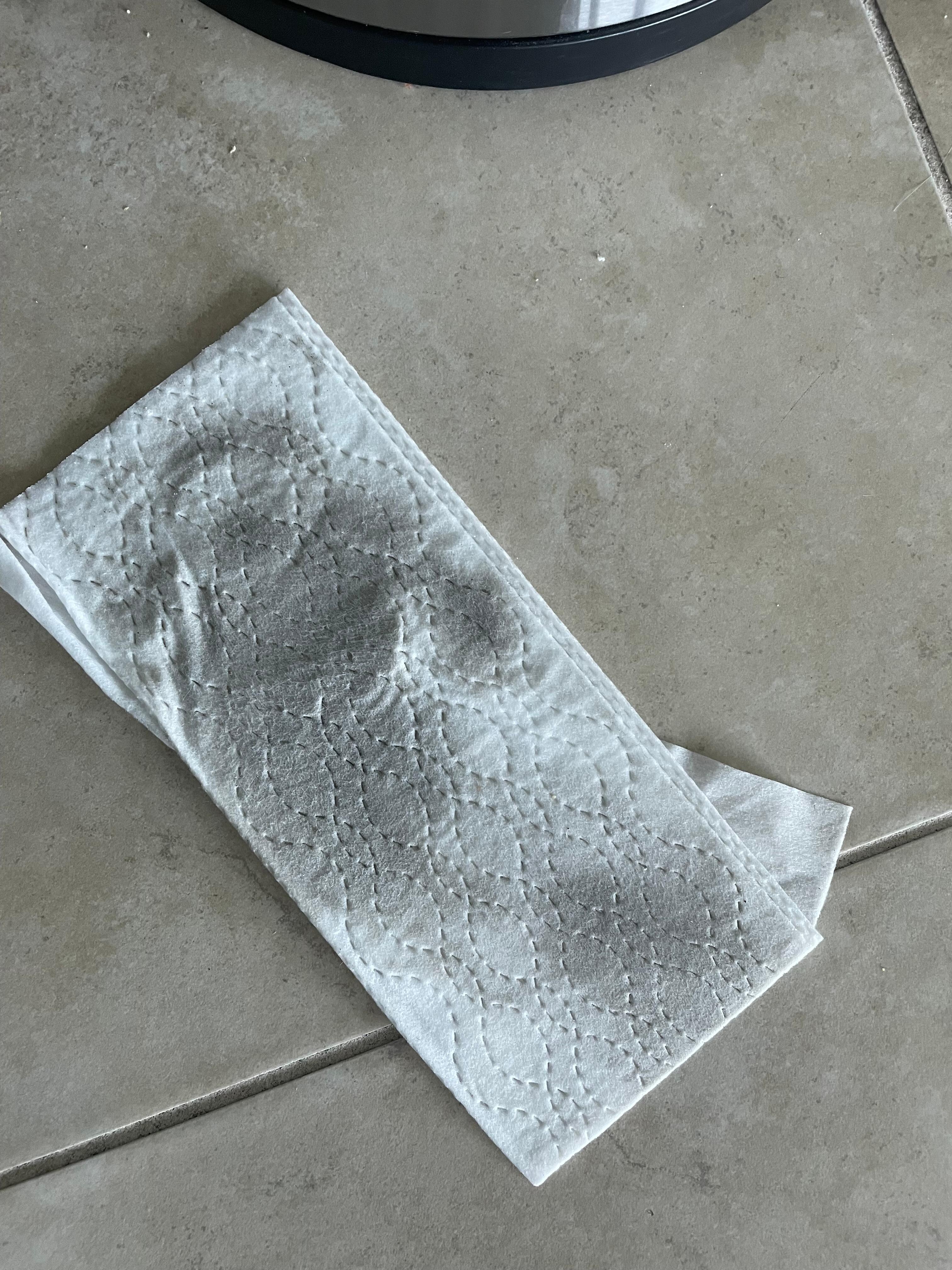 Swipe of the floor when we arrived