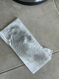 Swipe of the floor when we arrived