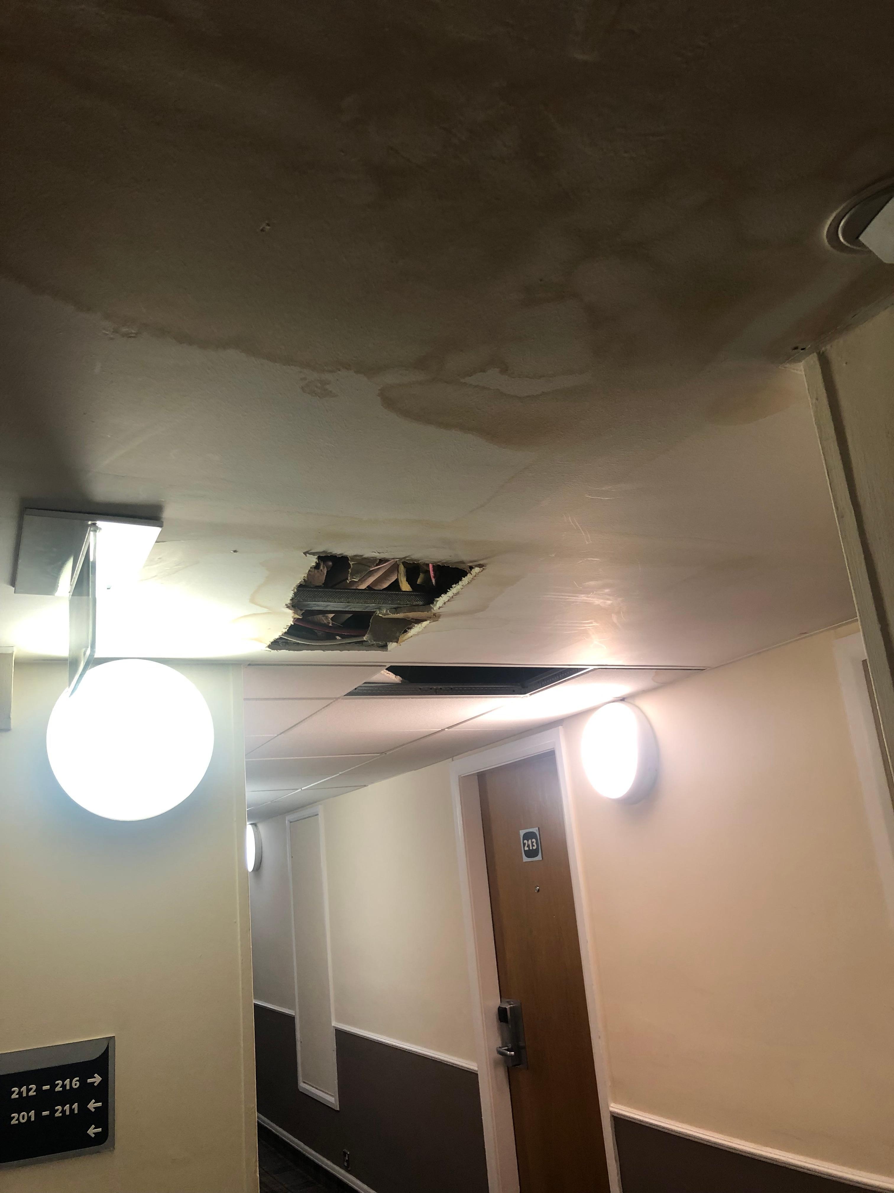 Hallway outside room