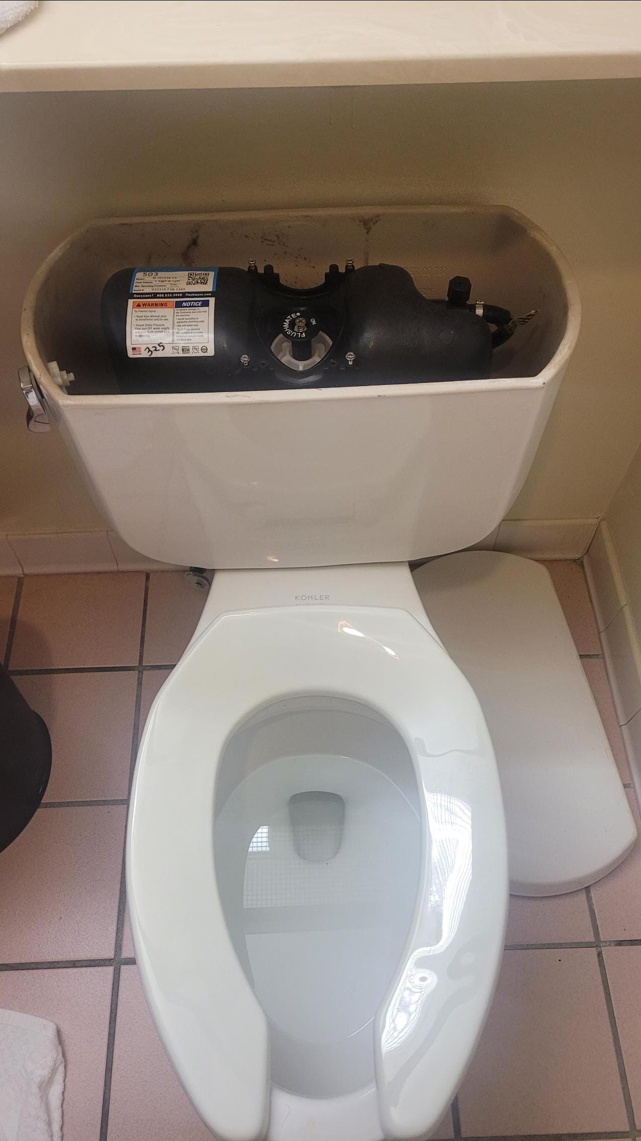 This lid was off when I arrived. 