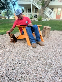 Relaxing in the picnic area!