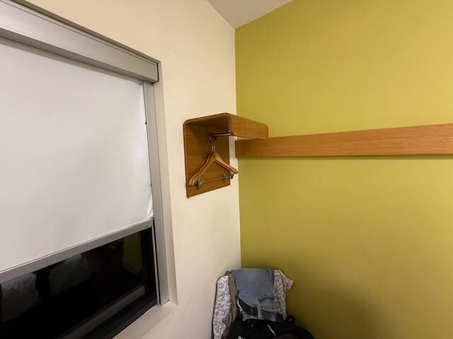 Tiny 'wardrobe' was a laugh