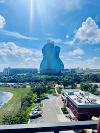 View from a 6th floor balcony room
