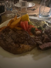 My very fave the Ribeye at the Steakhouse. Make your reservation