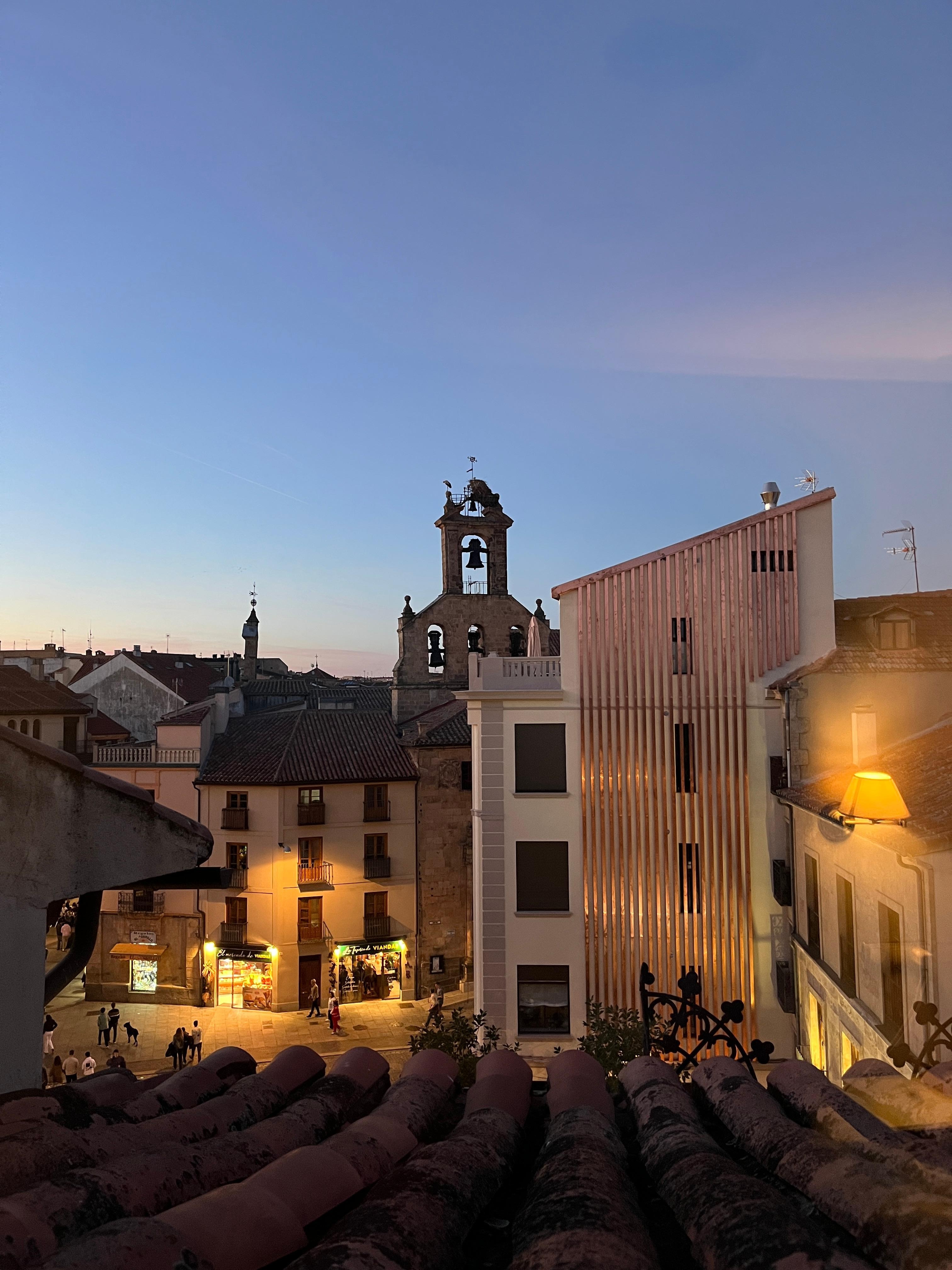 To get this view you have have a chair and lean outside the small window