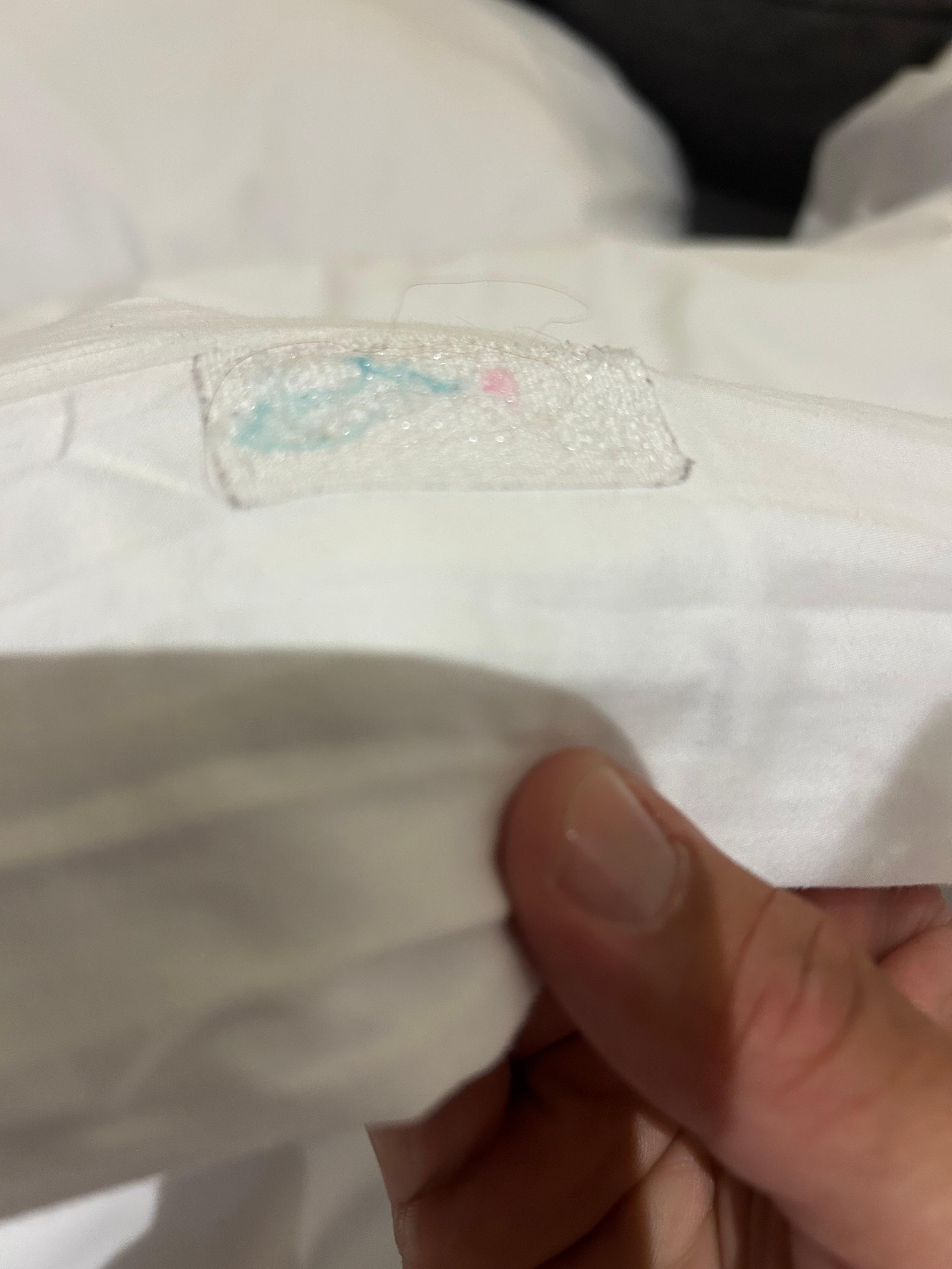 Dirty blanket with hairs