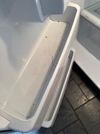 sticky and dirty refrigerator