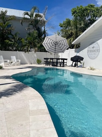 Loved that the pool was 5 steps from the front door.