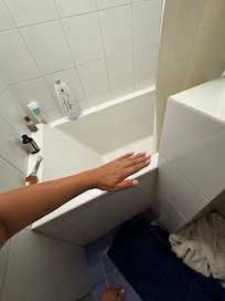 I am only 5' see how the entry is barely wider than my elbow to finger tips.