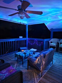 We decorated deck for our stay only. Lol