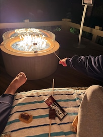 Firepit with s’mores rental.