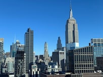 Utsikt uptown från 35:e våningen