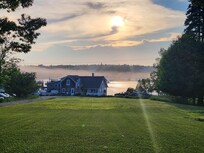View of the harbor from the front yard