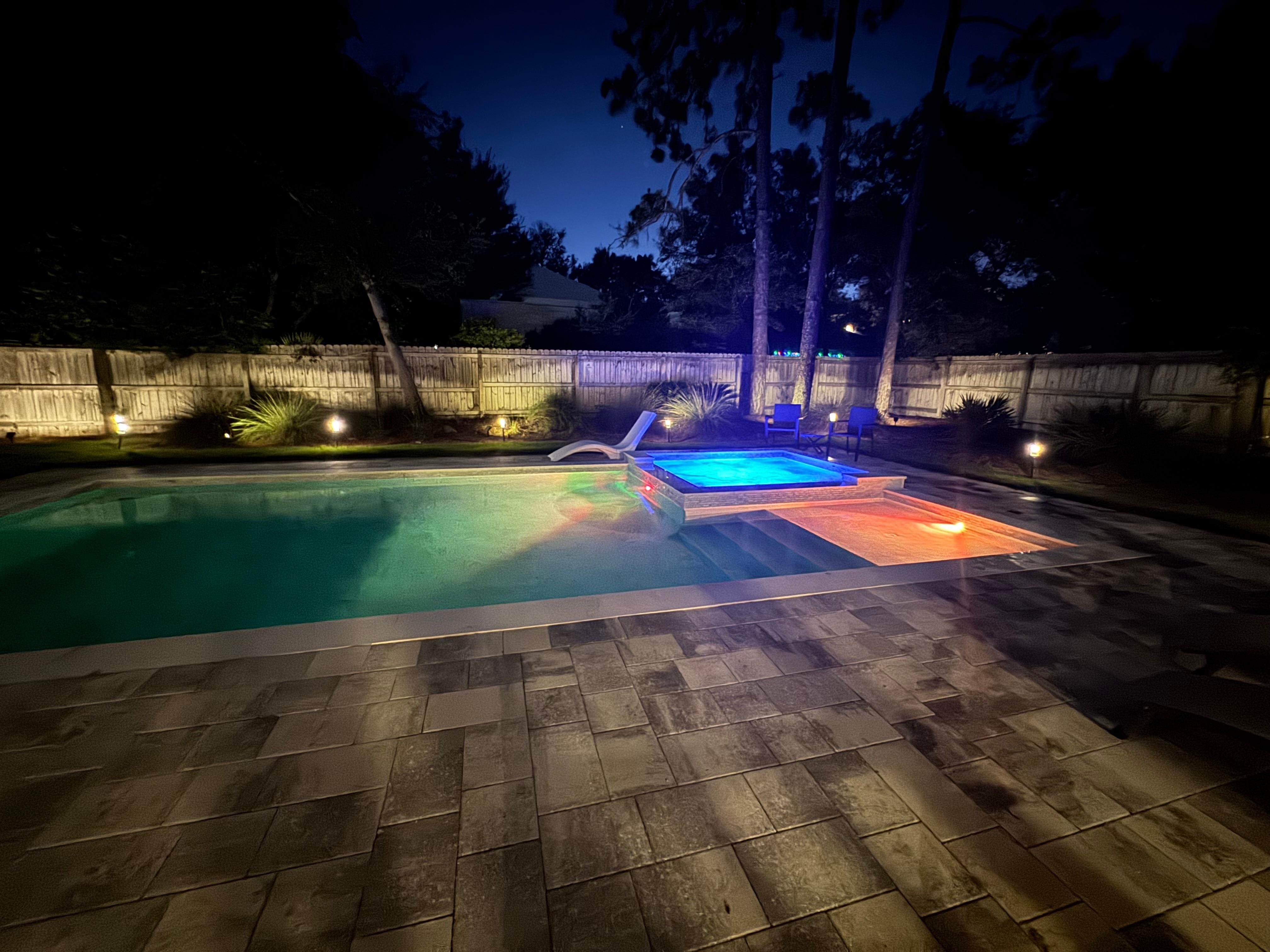 We loved spending the evening in the pool and relaxing together on the screened in porch! 