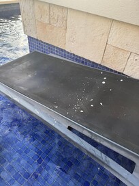 Paid extra for a swim out room I couldn’t use because paint and dirt were all over the furniture.