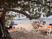 La plage proche de l’hôtel
