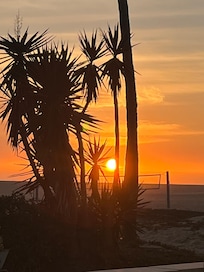 Sunset view from the patio.