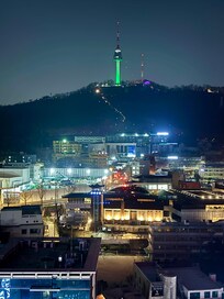 Our view of Namsan and N Seoul Tower