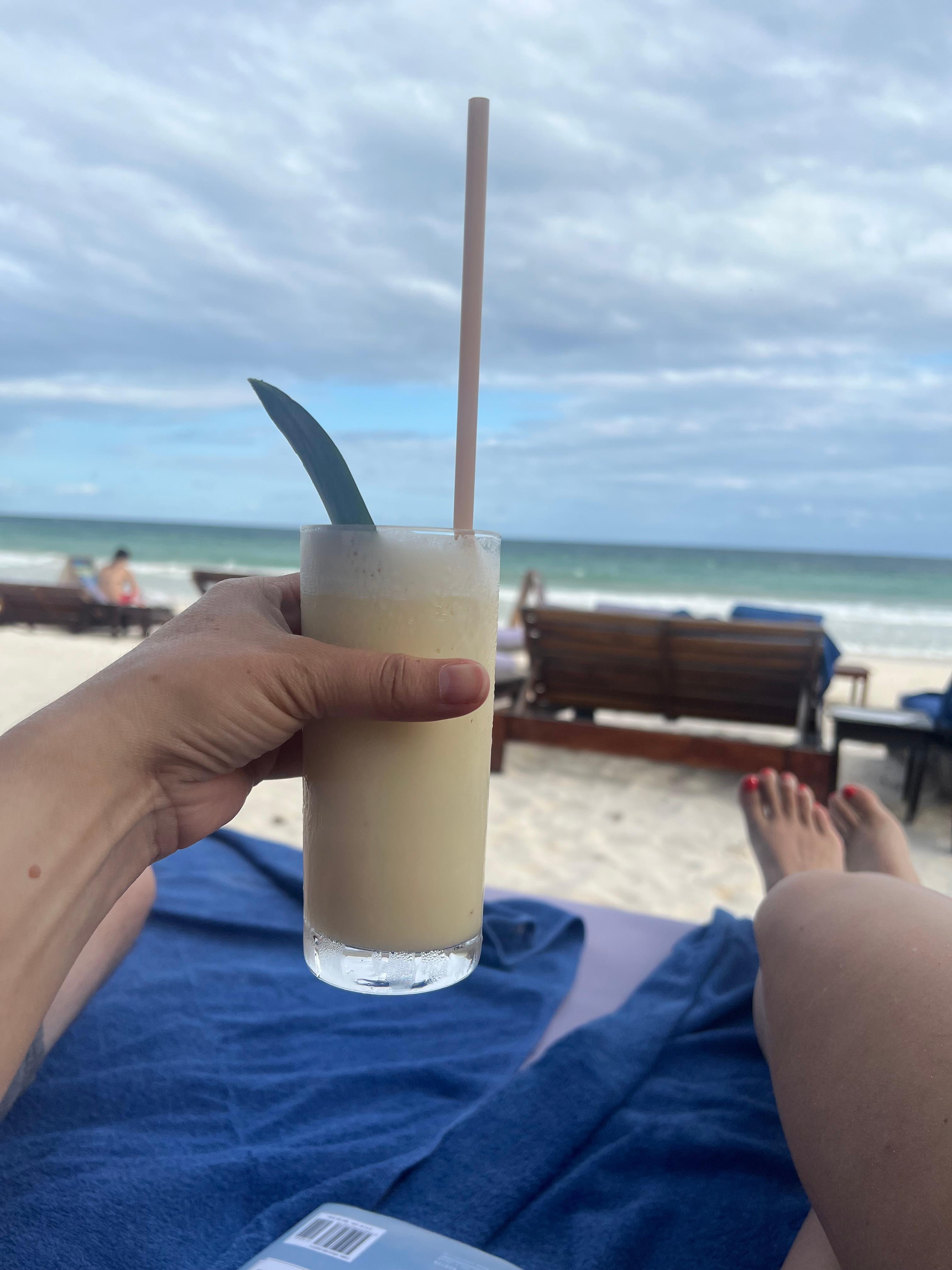 Pina colada without alcohol. 