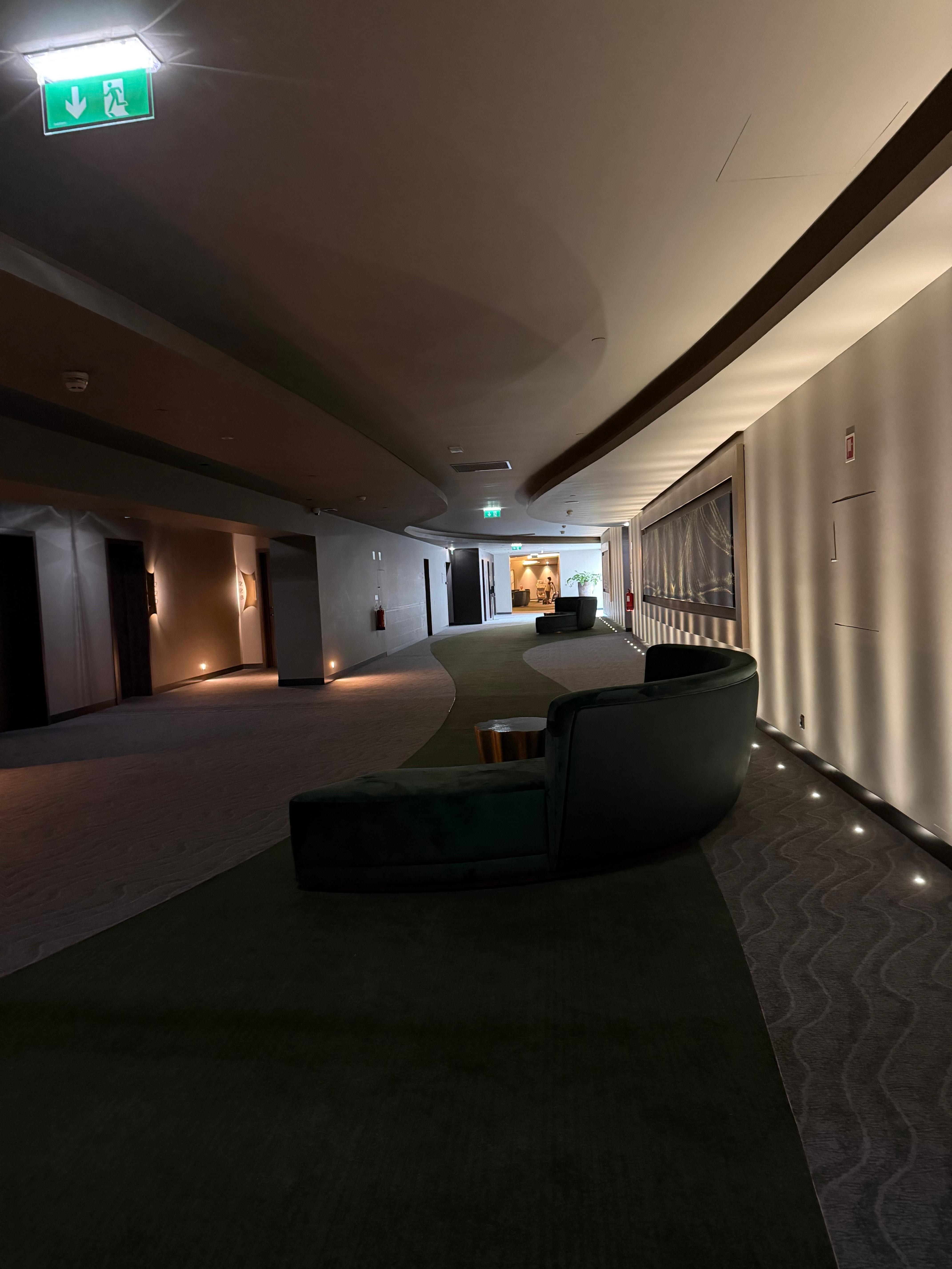 A beautiful hallway to your room