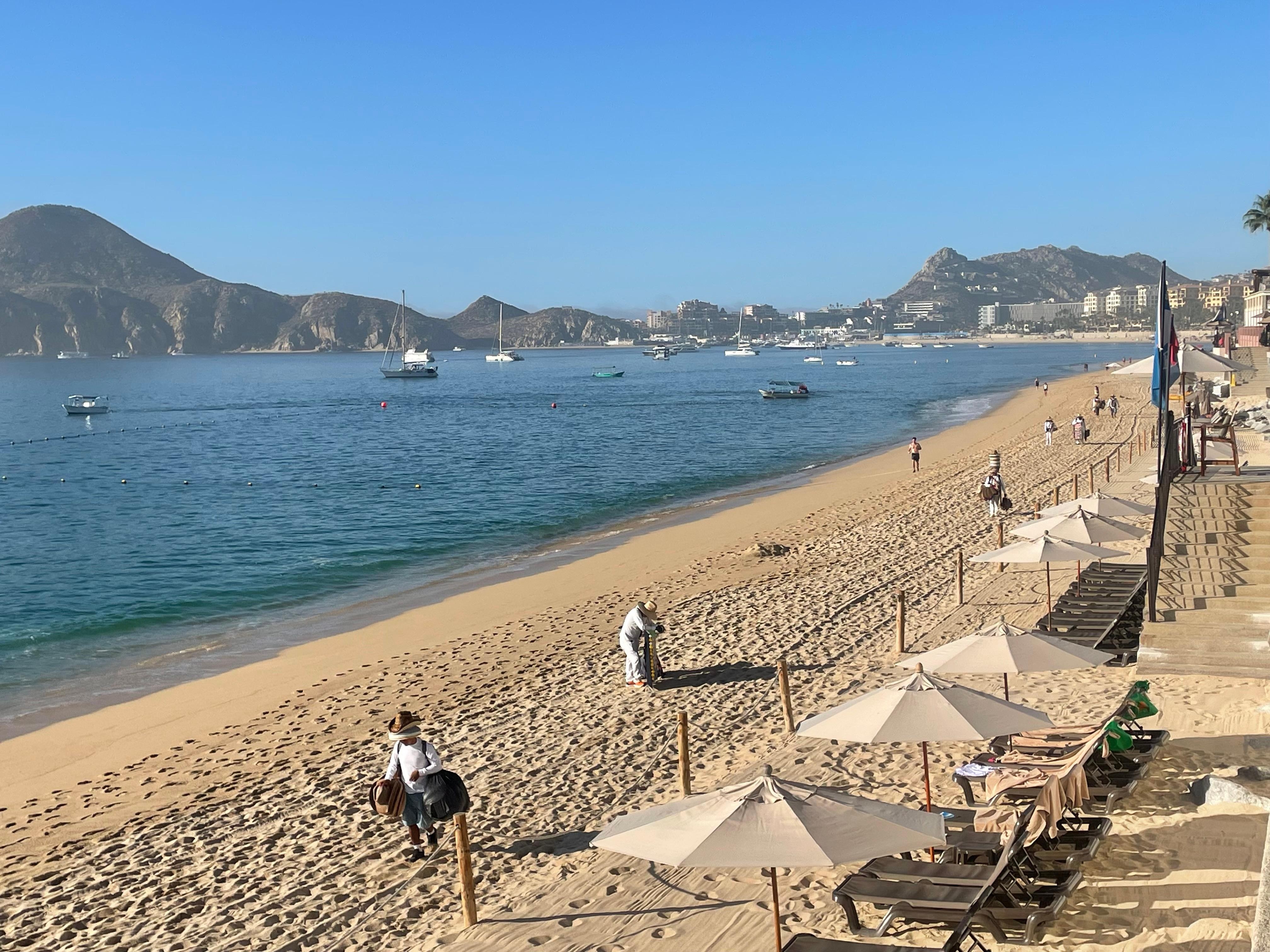 Beach directly in front of the Resort