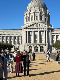 San Francisco city hall is a few blocks away.