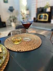 Mom and I have to have a cocktail!