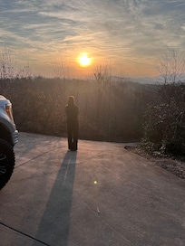 Sunrise from the top of the driveway.