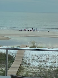 Kids loved little lagoon! Walk right around to beach or through!