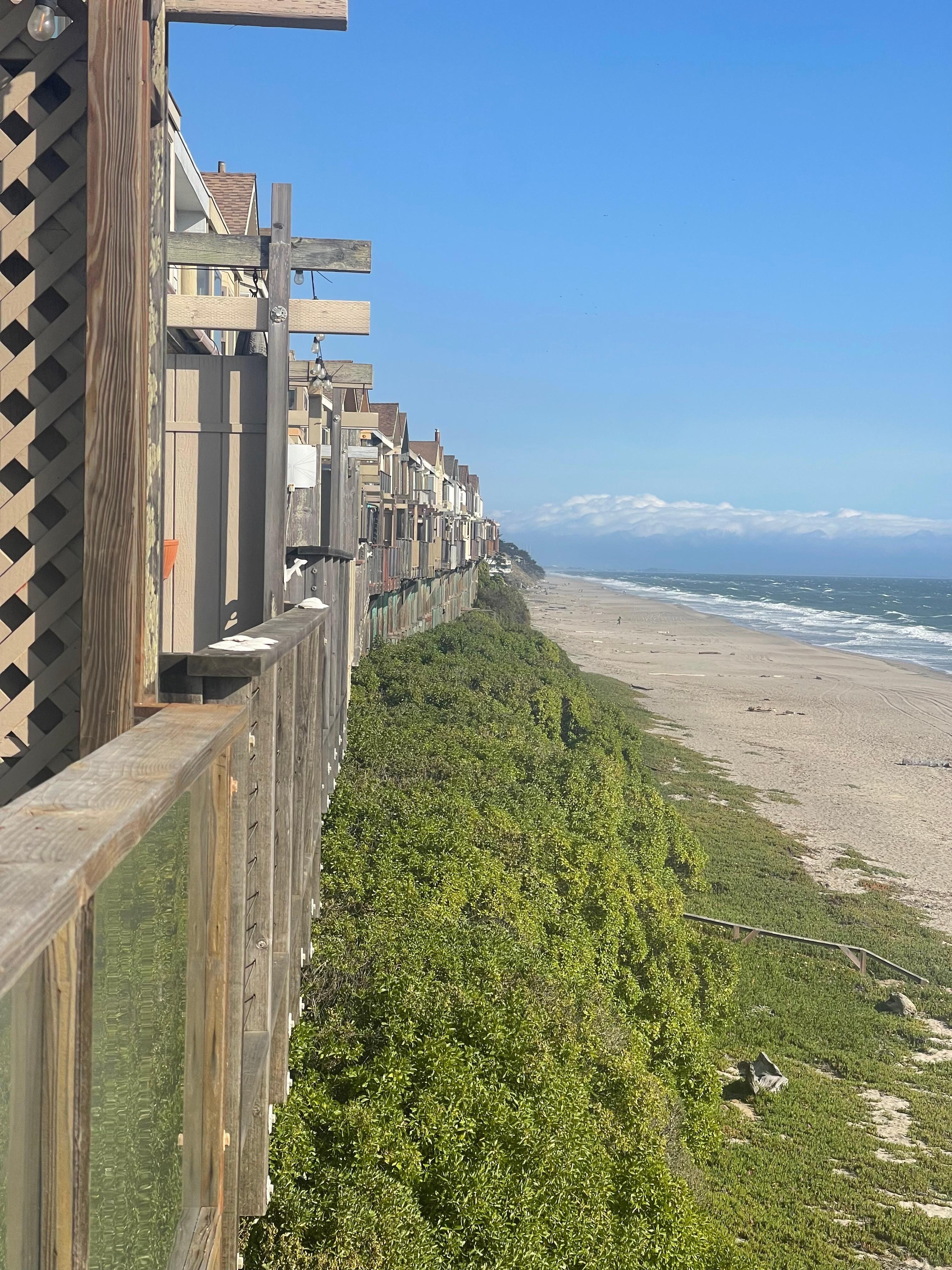 Neighboring properties along the coast