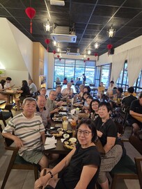 Dinner at wedtern restaurant, a must for every yearly yrip to kluang