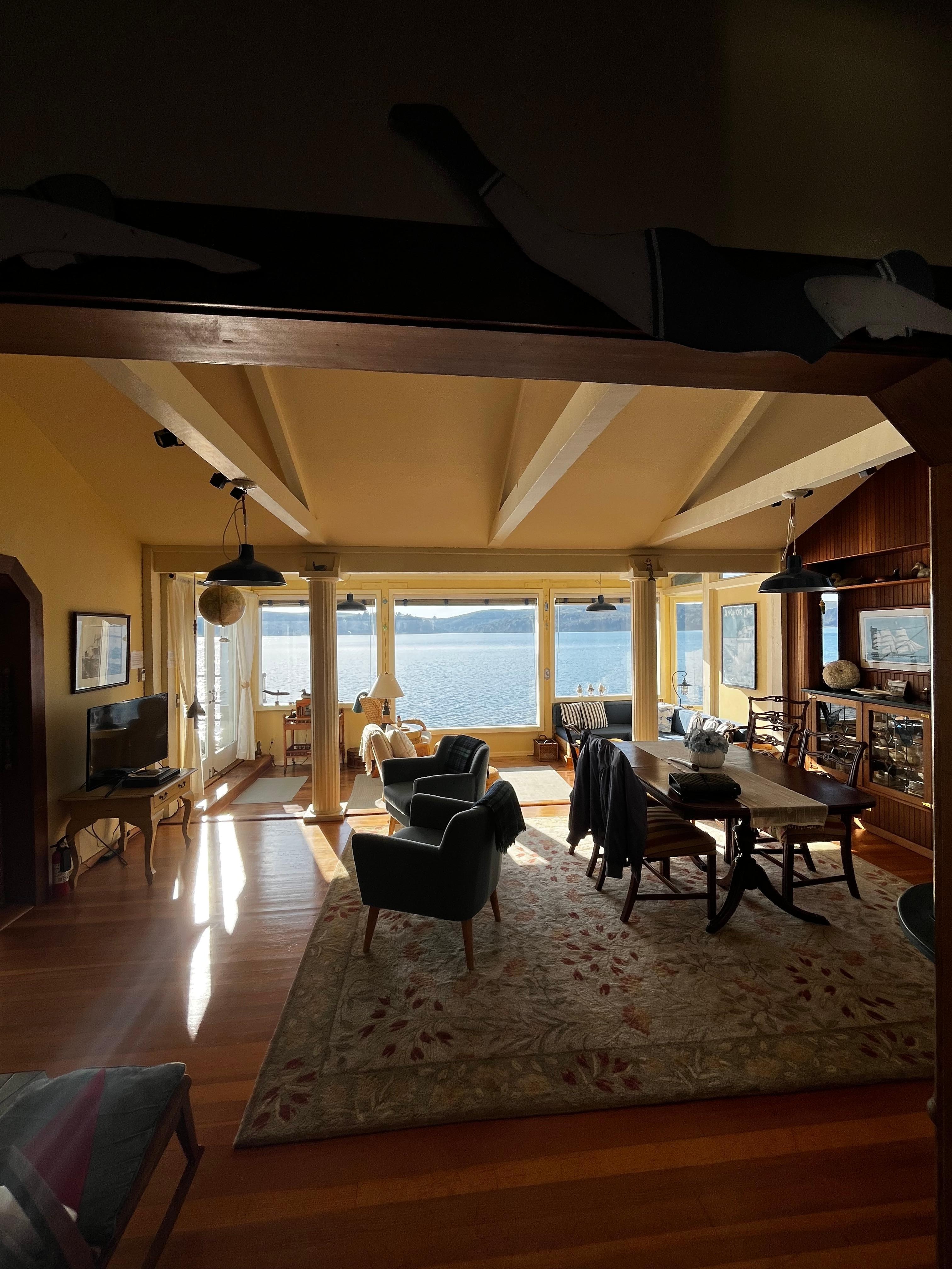 The main living/dining room area 