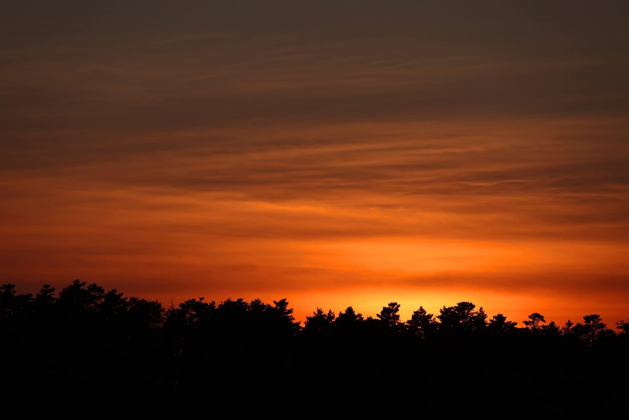 Sunset from the deck.