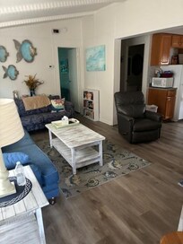 living room view from the front door