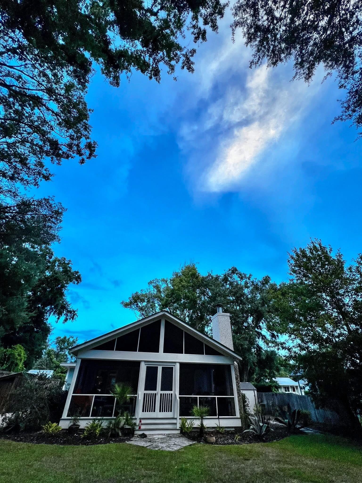 Back yard view of the porch! 