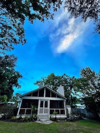 Back yard view of the porch!