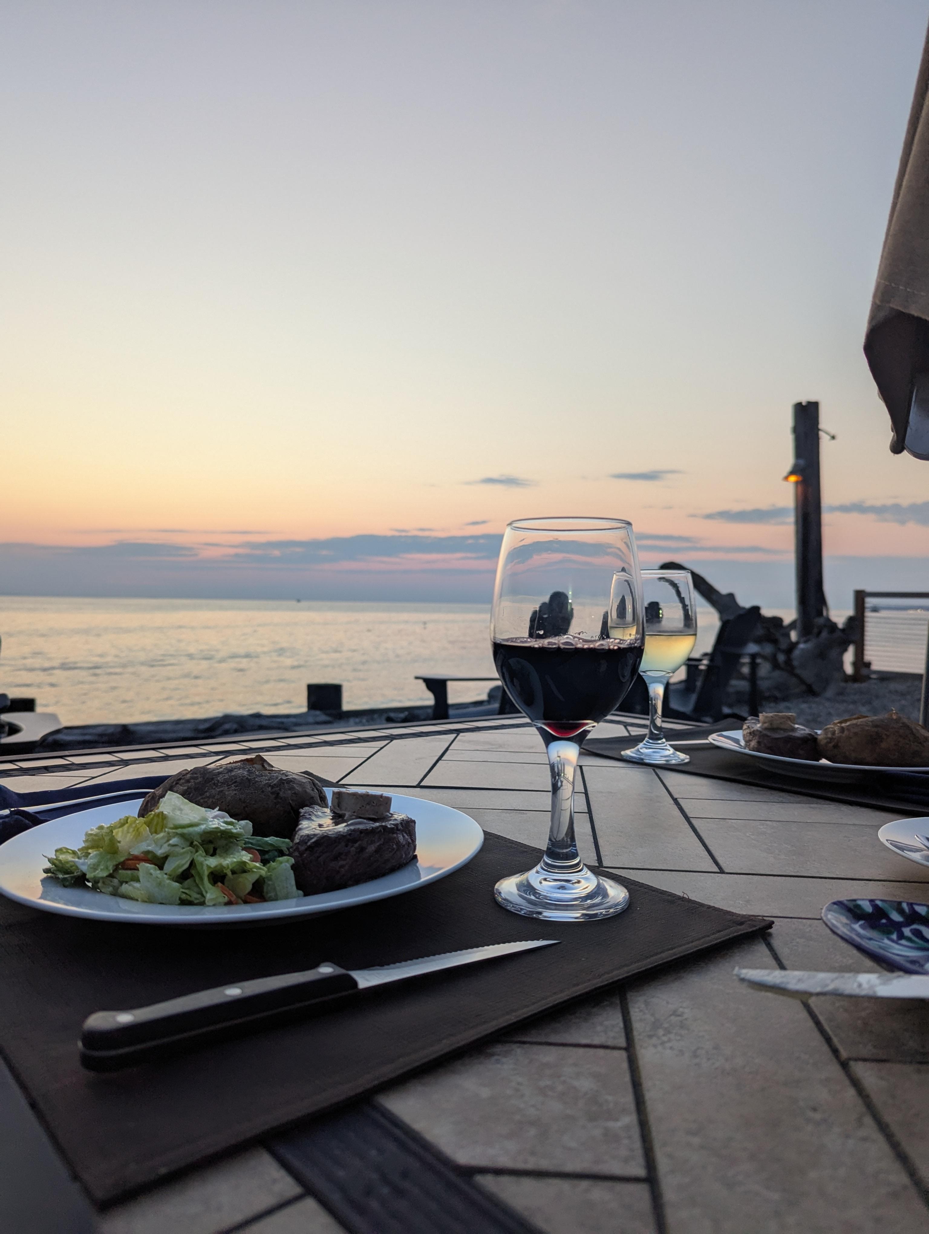 Dinner for two--the grill works great! 