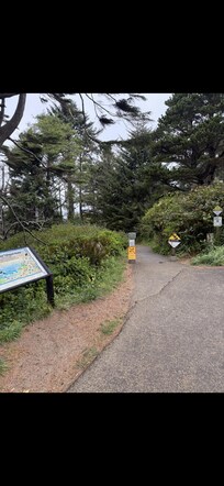 The path across from the rental leading down to the beach