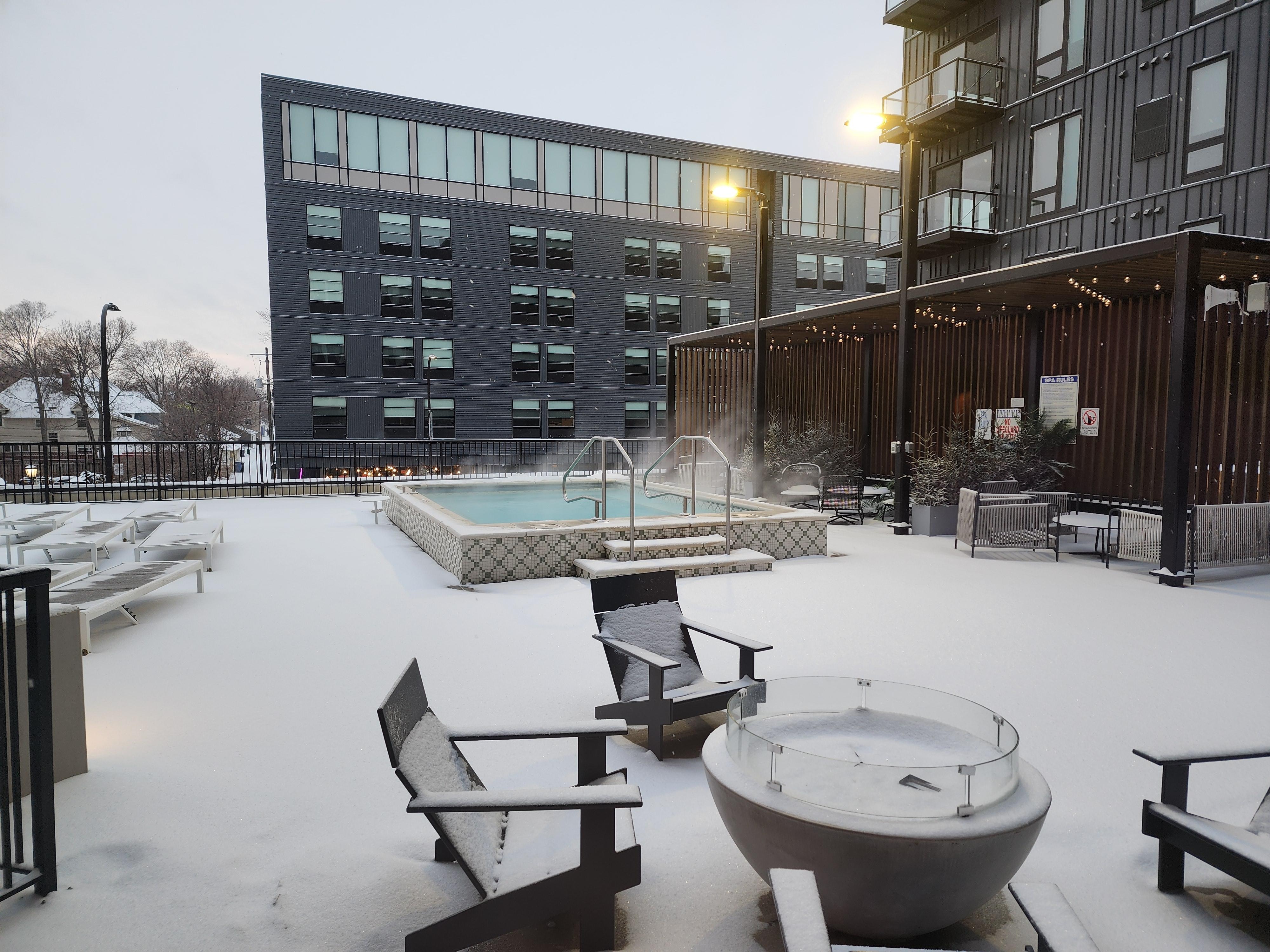 The hot tub pool was very nice