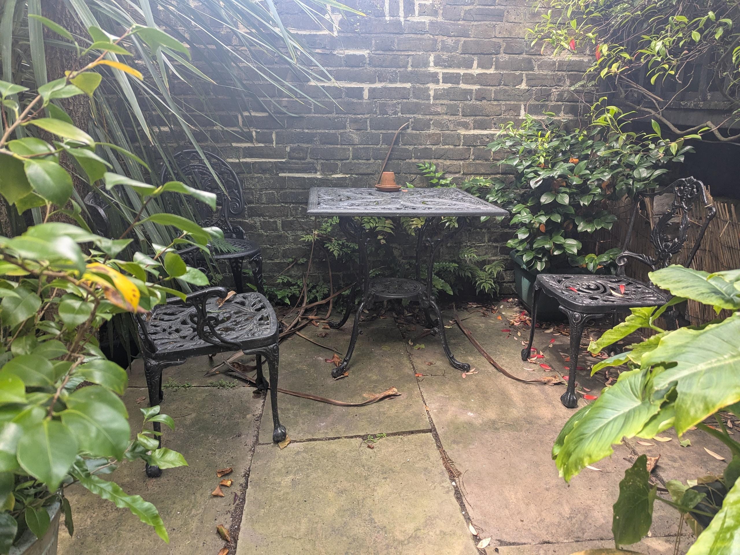 Private patio. Perfect for a coffee in the morning.