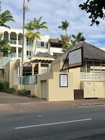 Front of apartments